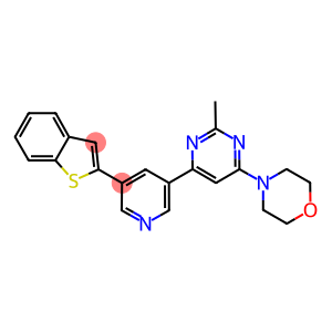 4-(6-[5-(1-BENZOTHIEN-2-YL)PYRIDIN-3-YL]-2-METHYLPYRIMIDIN-4-YL)MORPHOLINE