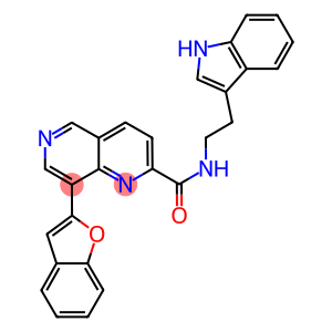 8-BENZOFURAN-2-YL-[1,6]NAPHTHYRIDINE-2-CARBOXYLIC ACID [2-(1H-INDOL-3-YL)-ETHYL]-AMIDE