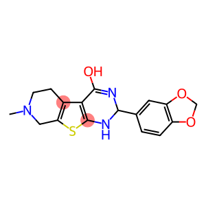 2-(1,3-BENZODIOXOL-5-YL)-7-METHYL-1,2,5,6,7,8-HEXAHYDROPYRIDO[4',3':4,5]THIENO[2,3-D]PYRIMIDIN-4-OL