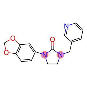 1-(1,3-BENZODIOXOL-5-YL)-3-(PYRIDIN-3-YLMETHYL)IMIDAZOLIDIN-2-ONE