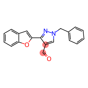 3-(1-BENZOFURAN-2-YL)-1-BENZYL-1H-PYRAZOLE-4-CARBALDEHYDE