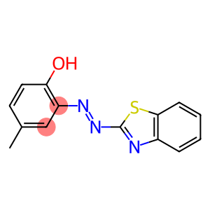 2-(2-benzothiazolylazo)-p-cresol