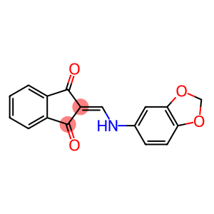 2-[(1,3-benzodioxol-5-ylamino)methylene]-1H-indene-1,3(2H)-dione