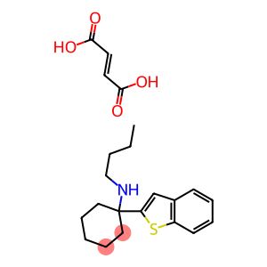 1-(2-BENZO(B)THIENYL)-N-BUTYLCYCLOHEXANAMINE FUMARATE