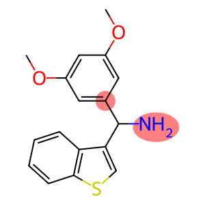 1-benzothiophen-3-yl(3,5-dimethoxyphenyl)methanamine