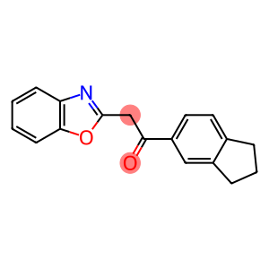 2-(1,3-benzoxazol-2-yl)-1-(2,3-dihydro-1H-inden-5-yl)ethan-1-one