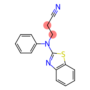 3-[1,3-benzothiazol-2-yl(phenyl)amino]propanenitrile