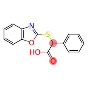 2-(1,3-benzoxazol-2-ylsulfanyl)-2-phenylacetic acid