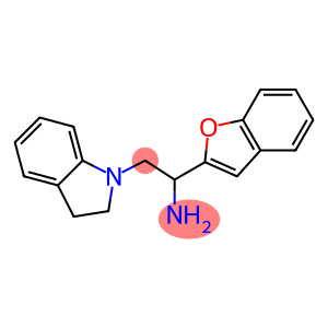 1-(1-benzofuran-2-yl)-2-(2,3-dihydro-1H-indol-1-yl)ethan-1-amine