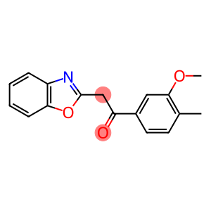 2-(1,3-benzoxazol-2-yl)-1-(3-methoxy-4-methylphenyl)ethan-1-one