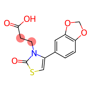 3-[4-(1,3-benzodioxol-5-yl)-2-oxo-1,3-thiazol-3(2H)-yl]propanoic acid