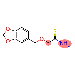 2-(1,3-benzodioxol-5-ylmethoxy)ethanethioamide