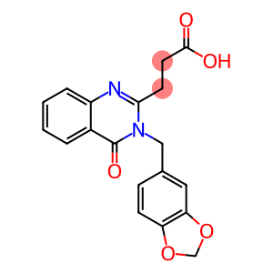 3-[3-(1,3-benzodioxol-5-ylmethyl)-4-oxo-3,4-dihydroquinazolin-2-yl]propanoic acid