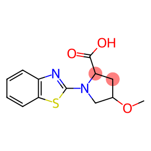 1-(1,3-benzothiazol-2-yl)-4-methoxypyrrolidine-2-carboxylic acid