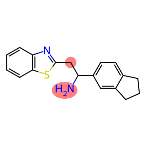 2-(1,3-benzothiazol-2-yl)-1-(2,3-dihydro-1H-inden-5-yl)ethan-1-amine