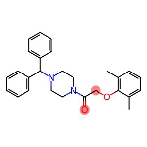 1-(4-benzhydryl-1-piperazinyl)-2-(2,6-dimethylphenoxy)-1-ethanone