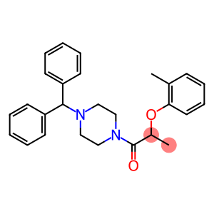 1-(4-benzhydryl-1-piperazinyl)-2-(2-methylphenoxy)-1-propanone