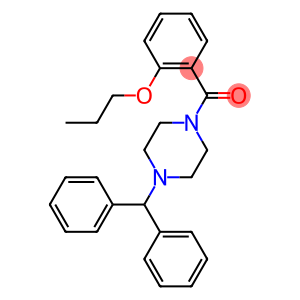 (4-benzhydryl-1-piperazinyl)(2-propoxyphenyl)methanone