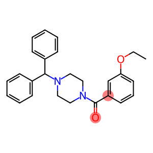 (4-benzhydryl-1-piperazinyl)(3-ethoxyphenyl)methanone