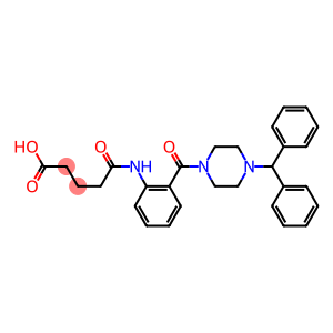 5-{2-[(4-benzhydryl-1-piperazinyl)carbonyl]anilino}-5-oxopentanoic acid