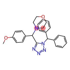 4-[(1-benzhydryl-1H-tetraazol-5-yl)(4-methoxyphenyl)methyl]morpholine