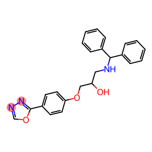 1-(benzhydrylamino)-3-[4-(1,3,4-oxadiazol-2-yl)phenoxy]-2-propanol