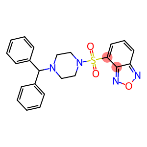 4-[(4-benzhydryl-1-piperazinyl)sulfonyl]-2,1,3-benzoxadiazole