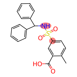 5-[(BENZHYDRYLAMINO)SULFONYL]-2-METHYLBENZOIC ACID