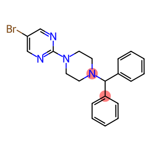 2-(4-BENZHYDRYLPIPERAZIN-1-YL)-5-BROMOPYRIMIDINE