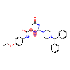 2-(4-BENZHYDRYLPIPERAZIN-1-YL)-N-(4-ETHOXYPHENYL)-6-OXO-3,4,5,6-TETRAHYDROPYRIMIDINE-4-CARBOXAMIDE