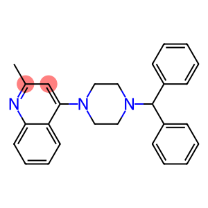 4-(4-BENZHYDRYLPIPERAZIN-1-YL)-2-METHYLQUINOLINE