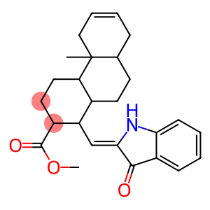 2,4b-dimethyl-1-[(3-oxo-2,3-dihydro-1H-indol-2-yliden)methyl]-1,2,3,4,4a,4b,5,8,8a,9,10,10a-dodecahydrophenanthrene-2-carboxylic acid