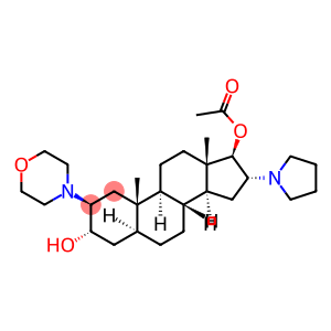 (2B,3A,5A,16A,17B)-2-(4-MORPHOLINYL)-16-(1-PYRROLIDINYL)-ANDROSTANE-3,17-DIOL-17-ACETATE