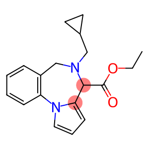 5-Cyclopropylmethyl-5,6-dihydro-4H-pyrrolo[1,2-a][1,4]benzodiazepine-4-carboxylic acid ethyl ester