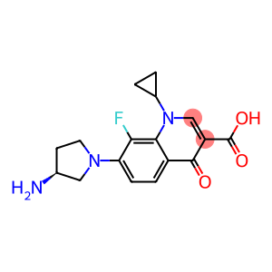 1-Cyclopropyl-7-[(3S)-3-amino-1-pyrrolidinyl]-8-fluoro-1,4-dihydro-4-oxoquinoline-3-carboxylic acid