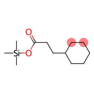 Cyclohexanepropionic acid trimethylsilyl ester