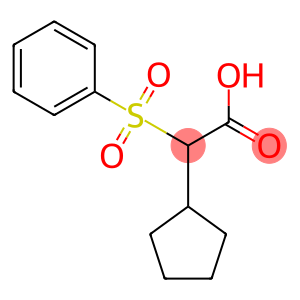 2-Cyclopentyl-2-phenylsulfonylethanoic acid