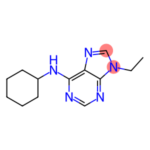 6-Cyclohexylamino-9-ethyl-9H-purine