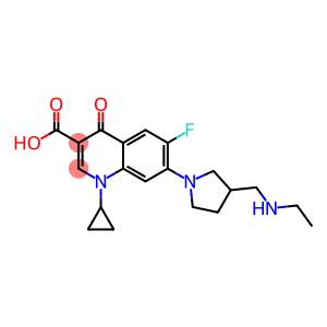 1-Cyclopropyl-6-fluoro-1,4-dihydro-4-oxo-7-[3-(ethylaminomethyl)-1-pyrrolidinyl]quinoline-3-carboxylic acid