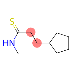 3-Cyclopentyl-N-methylpropanethioamide