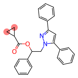 Cyclopropanecarboxylic acid [1-phenyl-2-(3,5-diphenyl-1H-pyrazol-1-yl)ethyl] ester