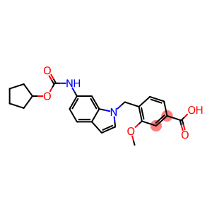 4-[6-(Cyclopentyloxycarbonylamino)-1H-indol-1-ylmethyl]-3-methoxybenzoic acid