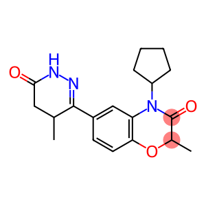 4-Cyclopentyl-6-[(1,4,5,6-tetrahydro-4-methyl-6-oxopyridazin)-3-yl]-2-methyl-4H-1,4-benzoxazin-3(2H)-one