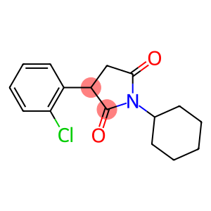 1-Cyclohexyl-3-(2-chlorophenyl)pyrrolidine-2,5-dione