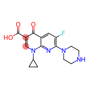 1-Cyclopropyl-1,4-dihydro-6-fluoro-7-(1-piperazinyl)-4-oxo-1,8-naphthyridine-3-carboxylic acid