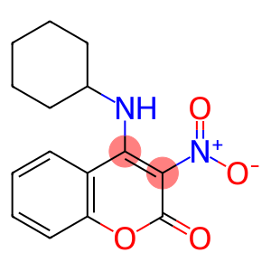 4-Cyclohexylamino-3-nitro-2H-1-benzopyran-2-one