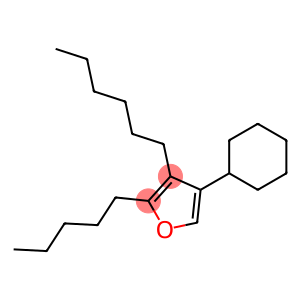 4-Cyclohexyl-3-hexyl-2-pentylfuran