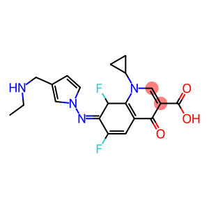 1-Cyclopropyl-6,8-difluoro-1,4-dihydro-4-oxo-7-[3-(ethylaminomethyl)-1-pyrrolidinyl]quinoline-3-carboxylic acid