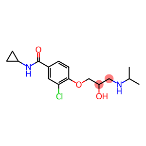 1-[4-[Cyclopropylcarbamoyl]-2-chlorophenoxy]-3-[isopropylamino]-2-propanol