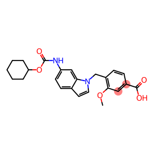 4-[6-(Cyclohexyloxycarbonylamino)-1H-indol-1-ylmethyl]-3-methoxybenzoic acid